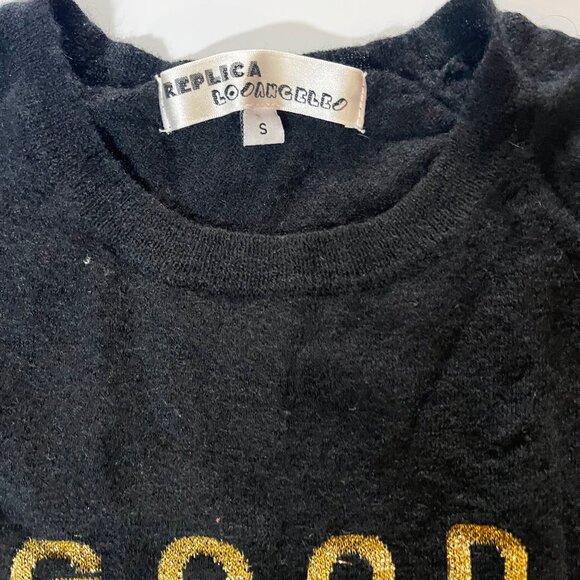 Women's pullover sweater Replica Los Angeles "Good As Gold" size small black - Picture 3 of 5